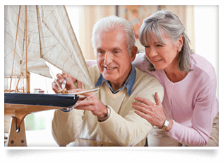 couple with sailboat